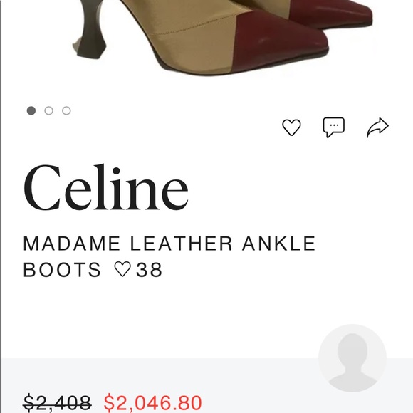 Celine Madame Ankle Boots 37 - Picture 13 of 13